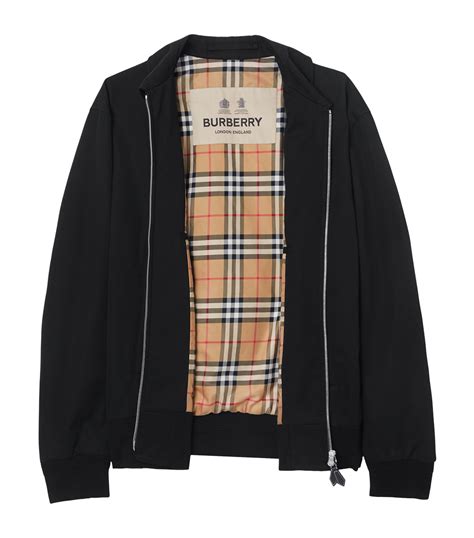 burberry mens harrington jacket|Burberry hooded jacket men.